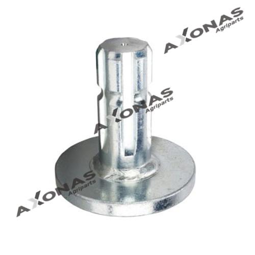PTO SHAFT Φ45-Ζ6 WITH FLANGE WITHOUT HOLES Φ120mm