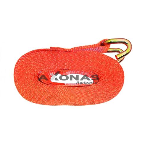 TIE DOWN BELT WITH (OPEN) CLAW HOOK - 12m