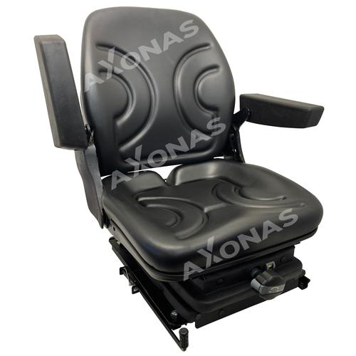 SEAT WITH MECHANICAL LOW SUSPENSION (12cm) - FOLDABLE ARMREST