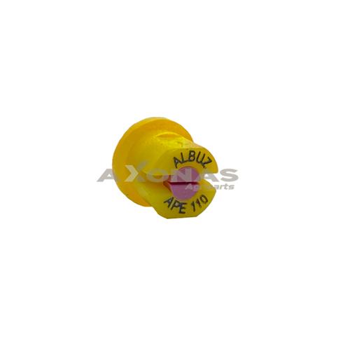 APE 110° STANDARD FLAT SPRAY ALBUZ NOZZLE - YELLOW