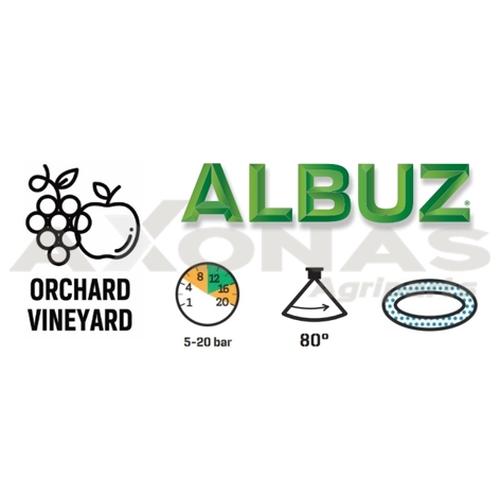 ATR 80˚ HOLLOW CONE NOZZLE ALBUZ - BLACK
