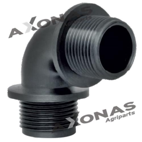 90° HOSETAIL WITH MALE - MALE LONG THREAD 1 1/4