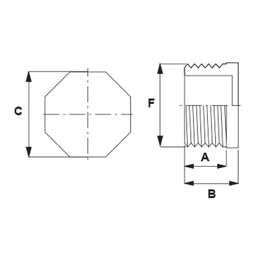 MALE PLASTIC PLUG 3/8''