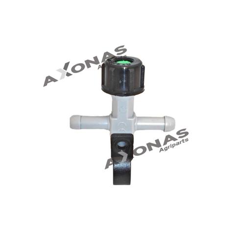 NOZZLE HOLDER EXTERNAL SUPPLY FOR SPRAY BOOM WITH SINGLE CLAMP, SIMPLE WITH PLASTIC PLATE 3/4