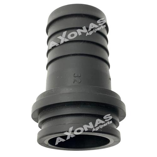 STRAIGHT HOSE FITTING FOR FLYING NUT 1 1/4" D30