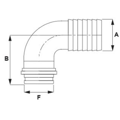 ΓΩΝΙΑ 90° 2'' D40