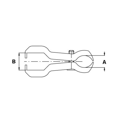 BOOM CLAMP  1/2" Χ 25mm