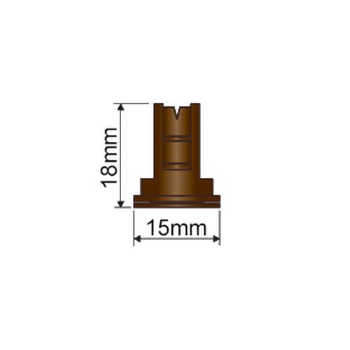 COMPACT FAN AIR NOZZLE 110˚ (BROWN)