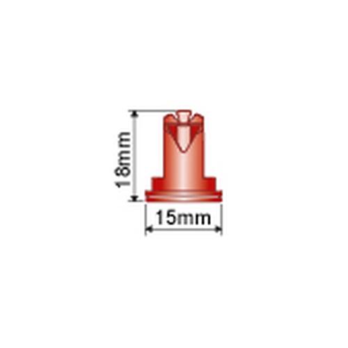 AIR TWIN PLASTIC NOZZLE 30° + 30° (110°) (RED)