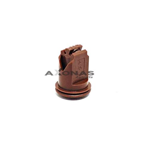 AIR TWIN PLASTIC NOZZLE 30° + 30° (110°) (BROWN)