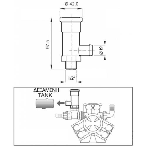 PRESSURE RELIEF DEVICE 1/2" 50BAR