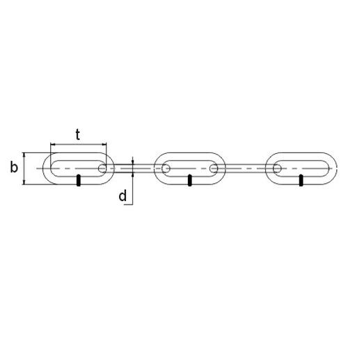 INDUSTRIAL GALVANISED CHAIN 12ΜΜ