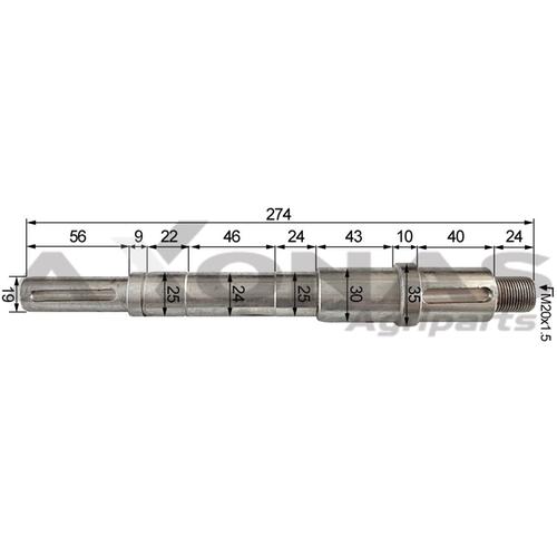 TURBINE SHAFT TYPE 16