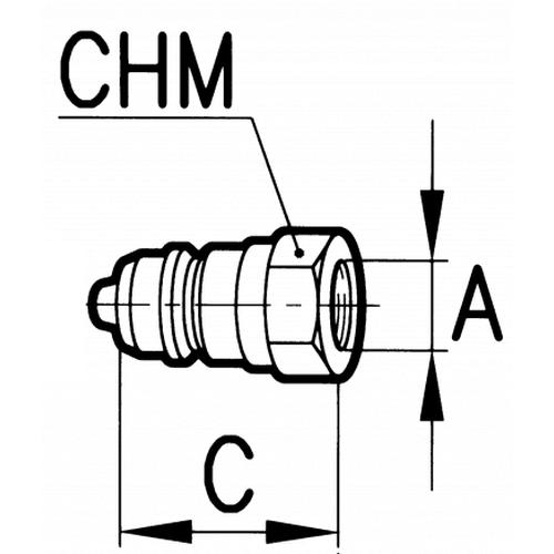 QUICK RELEASE MALE COUPLING 3/8"