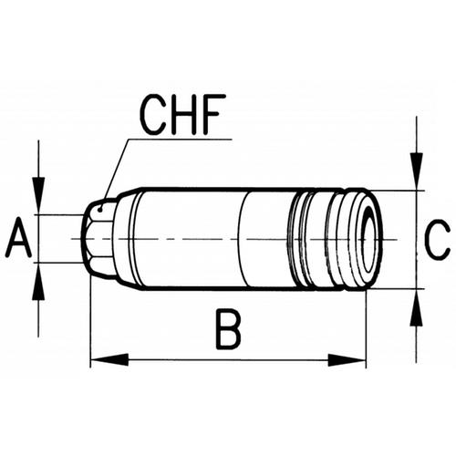 QUICK RELEASE FEMALE COUPLING PUSH-PULL 1/2" FEMALE THREAD (LONG)