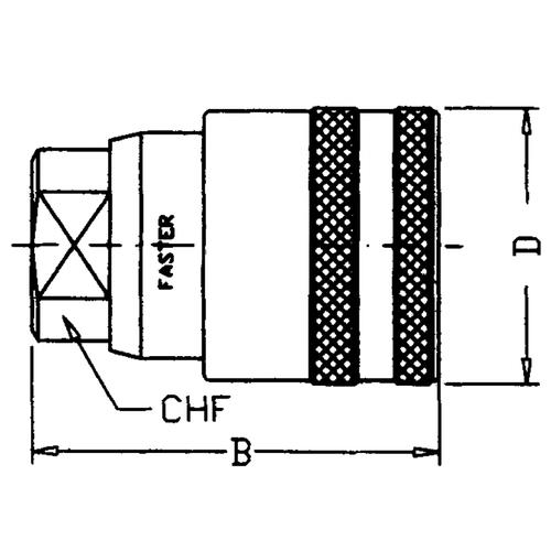 BRAKE VALVE FEMALE THREAD M18X1.5