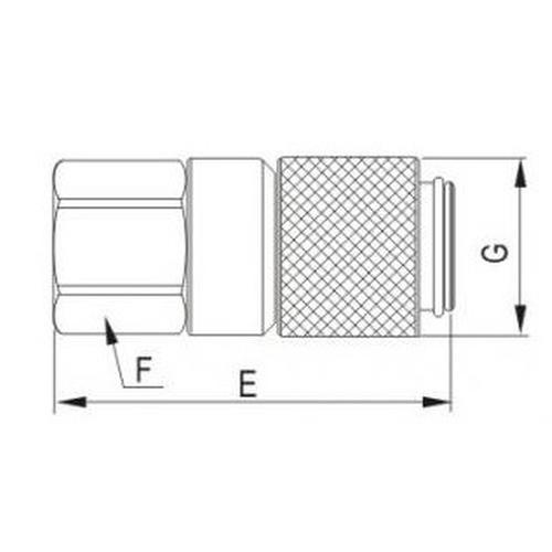 QUICK COUPLERS FOR DIAGNOSTIC FEMALE - THREAD 1/4" ΝΤΡ