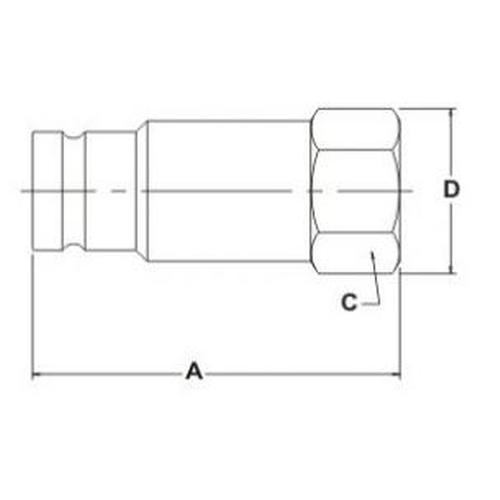 QUICK COUPLERS FOR DIAGNOSTIC MALE - THREAD 1/4" ΝΤΡ