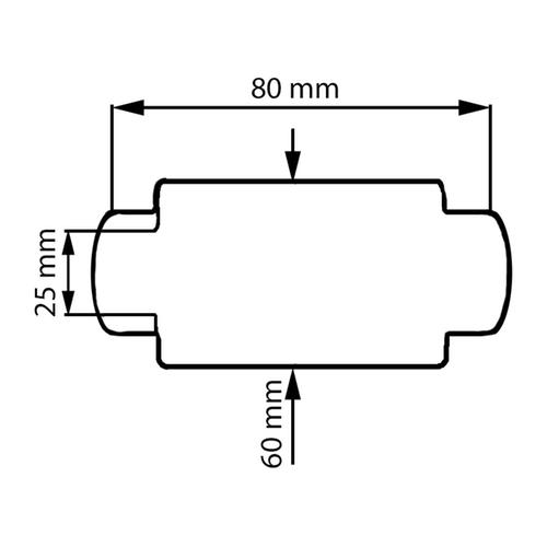 WHITE PLASTIC ROLLER FOR RIMS Φ25