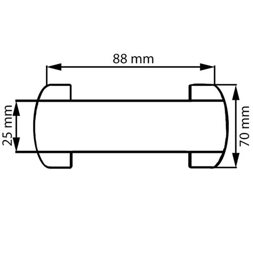 BLACK PLASTIC ROLLER FOR RIMS Φ25 (LARGE)