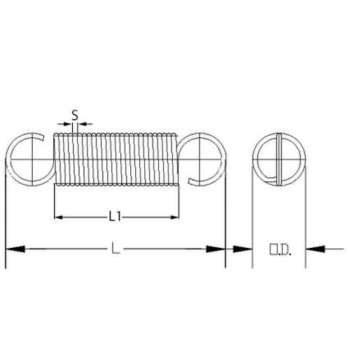 SEAT SPRING 5Χ185mm