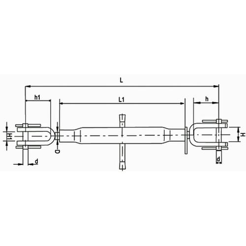 ADJUSTABLE LEVELLING ARM FORK-FORK min/max 380-505