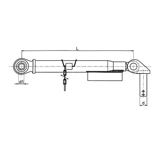 RIGID STABILIZER FIAT Φ19 (STRAIGHT PIN)