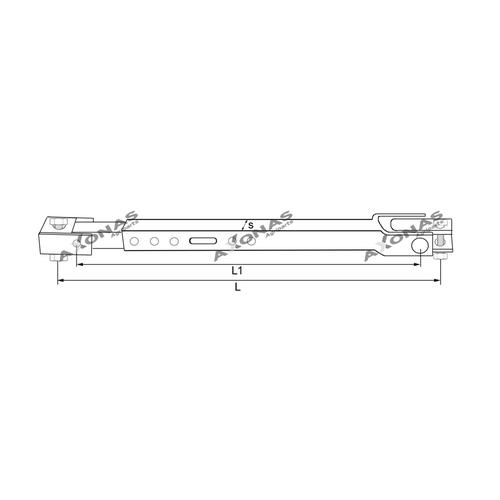 RIGID STABILIZER FORD 5000-6610 (SQUARE) L570mm