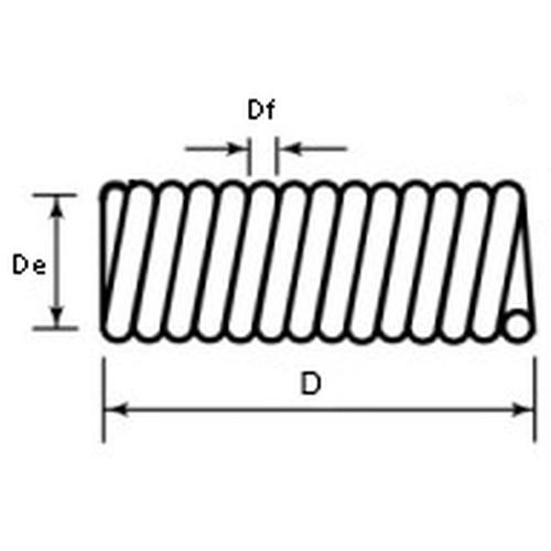 EXTENSION SPRING FOR TERRA SPRAYER 2.5Χ15X280mm