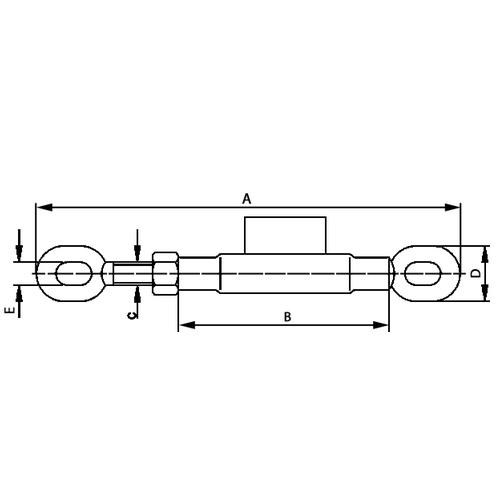 STABILIZER ASSEMBLY M16 L=245mm