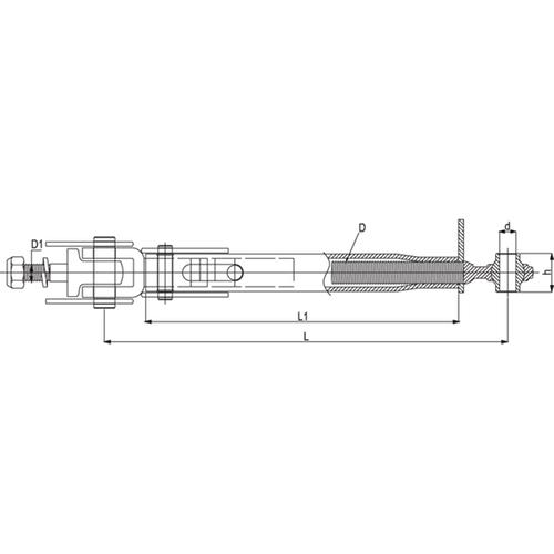 RIGID STABILIZER SAME Φ19 min-max 440-600