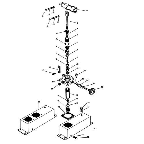 MALE-FEMALE COUPLING FOR MALE HANDWHEEL Drawing No 19-21