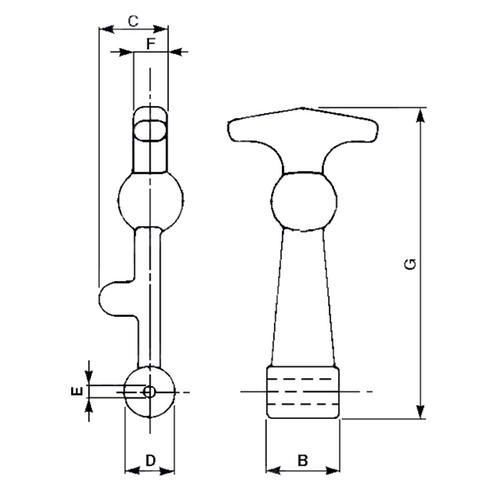 HOOD ROD 120mm