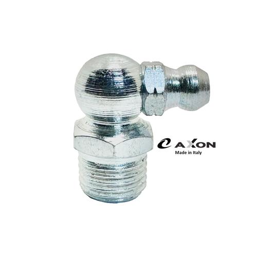 90° GREASE NIPPLE M6X1 STEEL WHITE