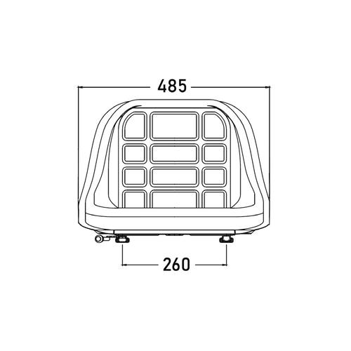 SEAT WITH SLIDE RAILS COBO (FOR GT-50)