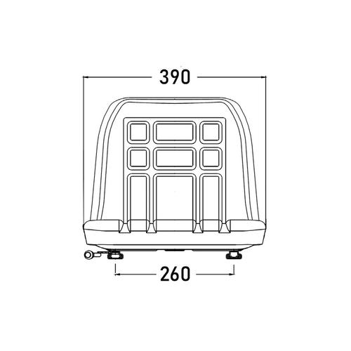 SEAT WITH SLIDE RAILS COBO (FOR GT-60)