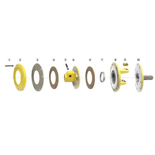 FLANGED YOKE Φ200mm (Cross 36Χ89mm)  (No.8 / No.9)