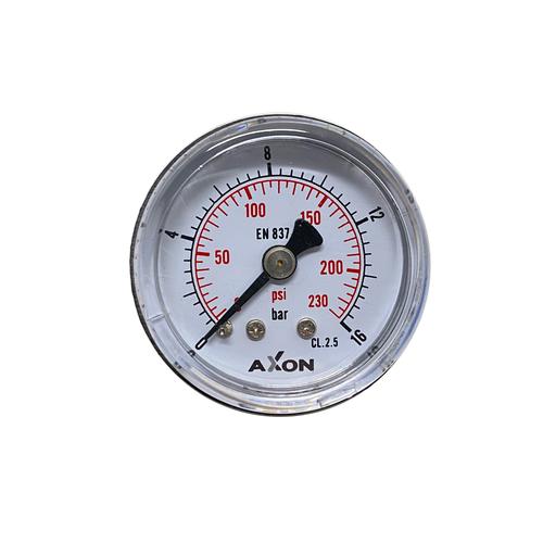 PNEUMATIC GAUGE Φ40mm BACK CONNECTION 1/8"-RANGE 0-16bar