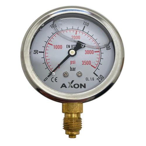 WATER PRESSURE-GLYCERIN FILLED GAUGE Φ63mm BOTTOM CONNECTION 1/4