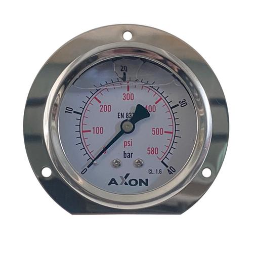 WATER PRESSURE GLYCERIN FILLED GAUGE WITH Φ85mm FLANGE & Φ63mm BACK CONNECTION 1/4