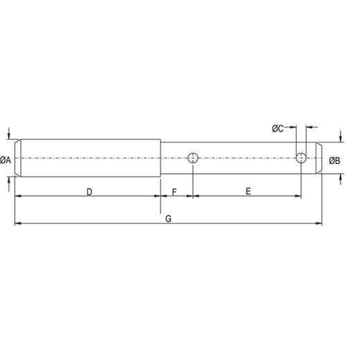 DOUBLE MOUNTING PIN L160 (TERRA NOVA)