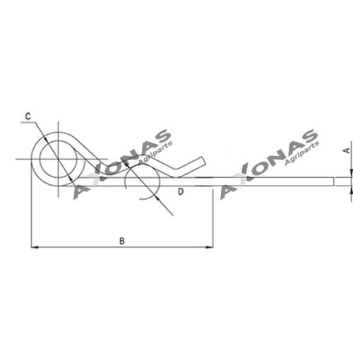 DOUBLE HAIR PIN 4X200mm