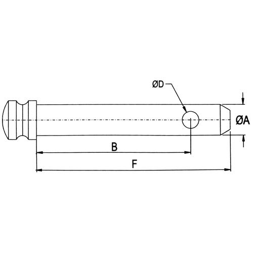 TOP LINK PIN 14x82mm