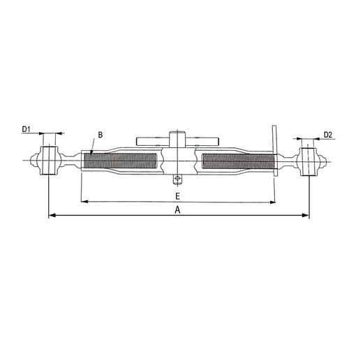 TOP LINK ASSEMBLY (REPLACES ZETOR / UESUS) 30X3 Ø25-Ø25