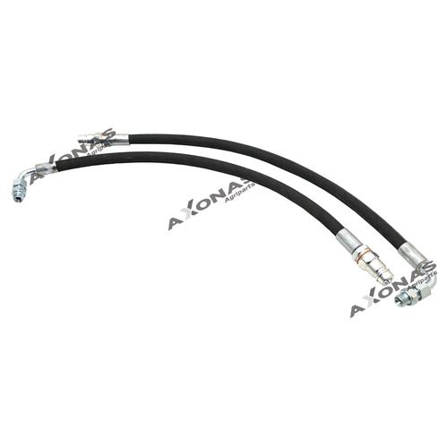 HOSE SET 3/8" R2 MALE ENDS 1.30m COMPLETE WITH QUICK COUPLINGS 1/2"