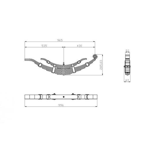ΣΟΥΣΤΑ ΠΛΑΤΦΟΡΜΑΣ ΔΙΠΛΗ 10+6 ΦΥΛΛΑ 63x8mm