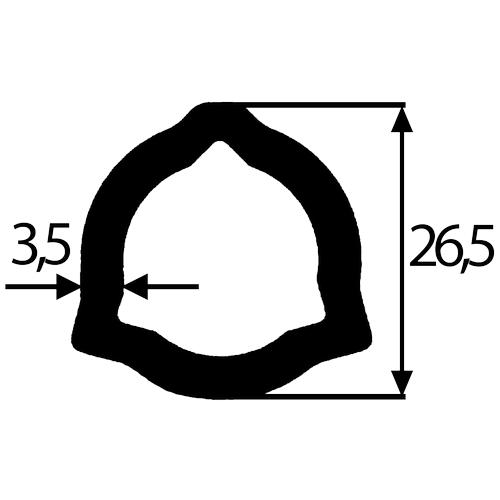 INNER TRIANGULAR TUBE 8HP 26.6X3.5 CHINESE