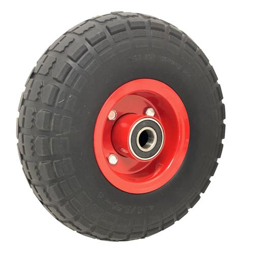 WHEEL WITH METALLIC RIM 300-4 FOAMY - Shaft Ø20mm - Ball Bearing