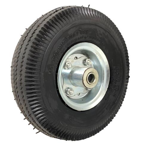 WHEEL WITH METALLIC - WIDE SOLE 410x350-4 4PR - Shaft Ø16 - Ball Bearing