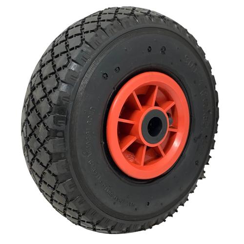 WHEEL WITH PLASTIC RIM 300-4 2PR - Shaft Ø16mm (with Ring)